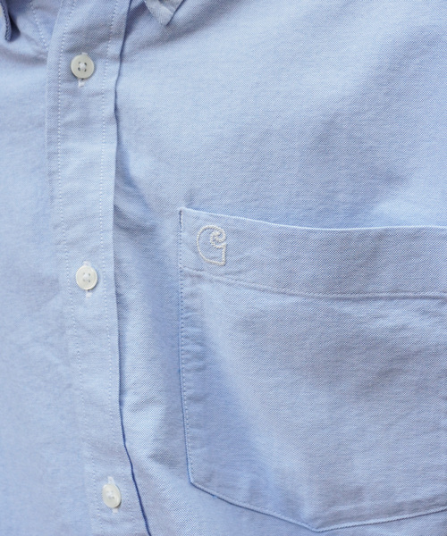 Carhartt（カーハート）の「Carhartt /カーハートダブルアイピー S/S BRAXTON SHIRT（シャツ/ブラウス・メンズ・サックスブルー/チャコールグレー・LARGE/MEDIUM）」の3枚目の写真