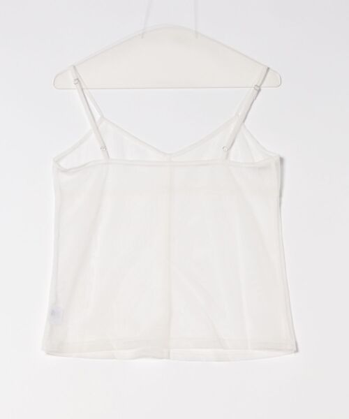 SUWDEE（スーディー）の「mesh camisole bustier（キャミソール・レディース・グレー/ホワイト/ネイビー・FREE）」の4枚目の写真