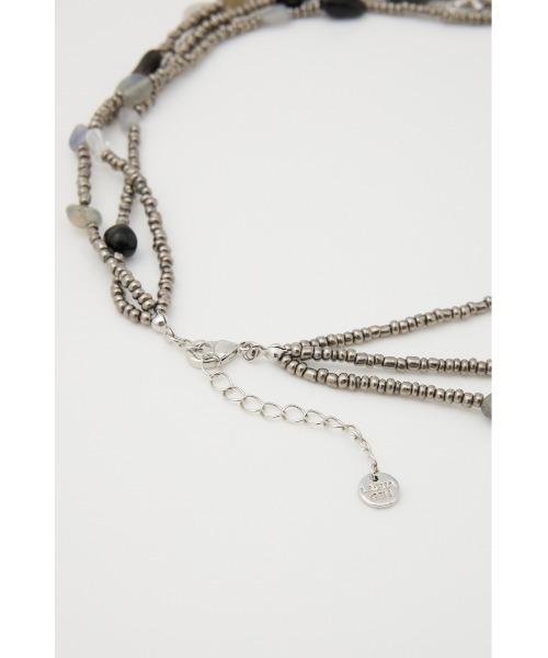 LAGUA GEM（ラグアジェム）の「LAYERING BEADS ネックレス（ネックレス・レディース・ブラック系その他2/ブラウン系その他2・FREE）」の10枚目の写真