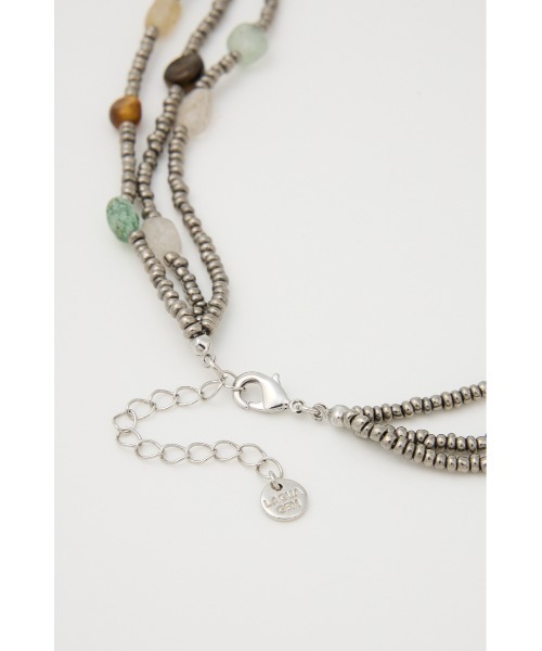 LAGUA GEM（ラグアジェム）の「LAYERING BEADS ネックレス（ネックレス・レディース・ブラック系その他2/ブラウン系その他2・FREE）」の6枚目の写真