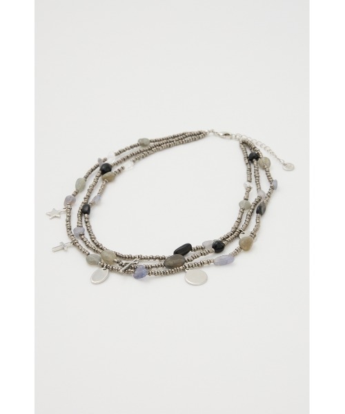 LAGUA GEM（ラグアジェム）の「LAYERING BEADS ネックレス（ネックレス・レディース・ブラック系その他2/ブラウン系その他2・FREE）」の12枚目の写真