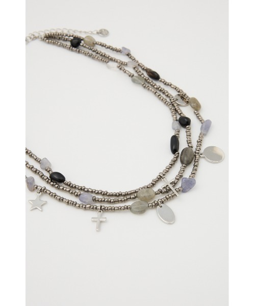 LAGUA GEM（ラグアジェム）の「LAYERING BEADS ネックレス（ネックレス・レディース・ブラック系その他2/ブラウン系その他2・FREE）」の11枚目の写真