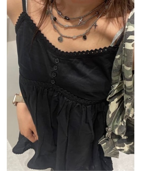 LAGUA GEM（ラグアジェム）の「LAYERING BEADS ネックレス（ネックレス・レディース・ブラック系その他2/ブラウン系その他2・FREE）」の17枚目の写真