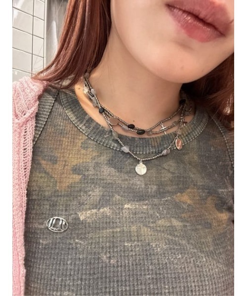 LAGUA GEM（ラグアジェム）の「LAYERING BEADS ネックレス（ネックレス・レディース・ブラック系その他2/ブラウン系その他2・FREE）」の18枚目の写真