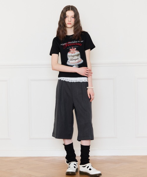LARTIGENT ♥ L16 HAPPY BIRTHDAY T-SHIRT /追跡付 L16 HAPPY BIRTHDAY T-SHIRT（Tシャツ/カットソー）｜LARTIGENT