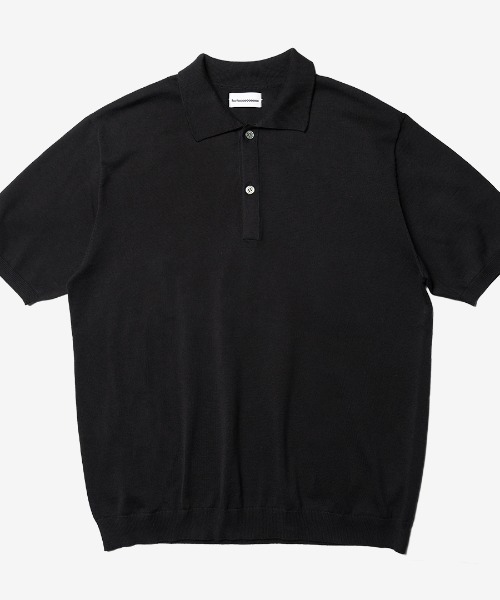 minius(ミニウス)の「【hatoooooooooo】Knit tee スタイル半袖ポロシャツニットティー/サマーニット(ポロシャツ・メンズ・ブラック/ホワイト/ネイビー・LARGE)」の7枚目の写真