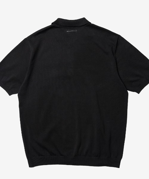 minius(ミニウス)の「【hatoooooooooo】Knit tee スタイル半袖ポロシャツニットティー/サマーニット(ポロシャツ・メンズ・ブラック/ホワイト/ネイビー・LARGE)」の6枚目の写真