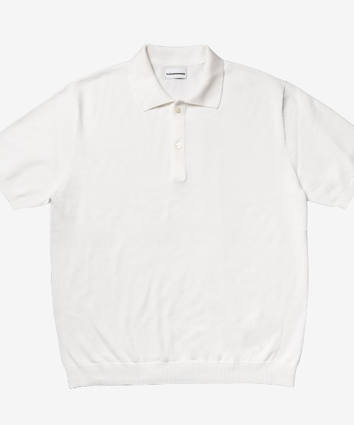 minius(ミニウス)の「【hatoooooooooo】Knit tee スタイル半袖ポロシャツニットティー/サマーニット(ポロシャツ・メンズ・ブラック/ホワイト/ネイビー・LARGE)」の9枚目の写真
