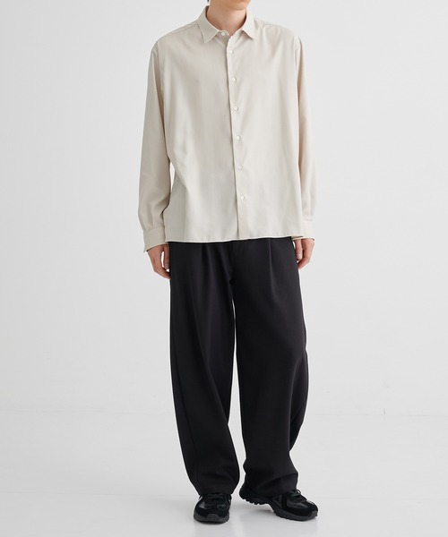 再入荷決定！【WEB限定】DRY RAYON ストライプリラックスシャツ ｜国産