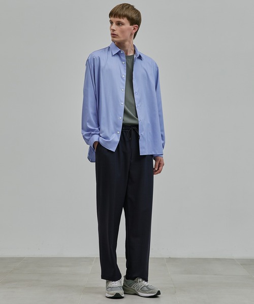 UNITED TOKYO(ユナイテッドトウキョウ)の「大人気再入荷!【WEB限定】DRY RAYON ストライプリラックスシャツ |国産/防シワ性/ウォッシャブル/オールシーズン/大人気/速乾性/UVカット/オフィスカジュアル/ビジネス/通勤(シャツ/ブラウス・メンズ・サックスブルー/オフホワイト/ベージュ・1/2/3)」の14枚目の写真