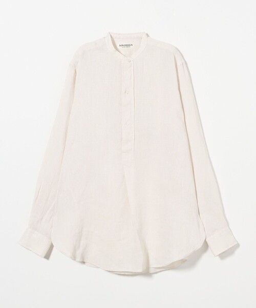 SOVEREIGN(ソブリン)の「<SOVEREIGN> リネン・ラミー バンドカラー プルオーバーシャツ(シャツ/ブラウス・メンズ・オフホワイト/ダークグレー・S/L/M)」の17枚目の写真