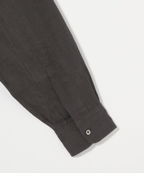 SOVEREIGN(ソブリン)の「<SOVEREIGN> リネン・ラミー バンドカラー プルオーバーシャツ(シャツ/ブラウス・メンズ・オフホワイト/ダークグレー・S/L/M)」の9枚目の写真