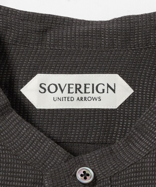 SOVEREIGN(ソブリン)の「<SOVEREIGN> リネン・ラミー バンドカラー プルオーバーシャツ(シャツ/ブラウス・メンズ・オフホワイト/ダークグレー・S/L/M)」の15枚目の写真