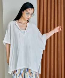 LEPSIM | カフタンポンチョブラウス　497432(シャツ/ブラウス)