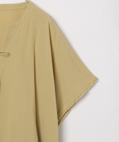 LEPSIM（レプシィム）の「カフタンポンチョブラウス　497432（シャツ/ブラウス・レディース・ブラック/オフホワイト/ベージュ・FREE）」の6枚目の写真