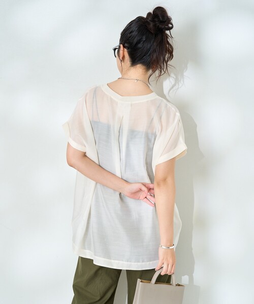 新品❣️フレンチスリーブTシャツとシアーシャツのセット FREAK'S STORE/フレンチスリーブ シアーTシャツ ブラウス
