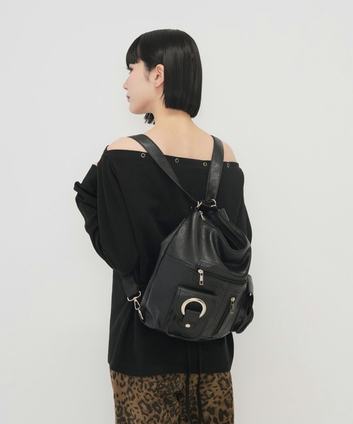 セール】【zozo限定】 サークル ポケット ショルダー バッグ