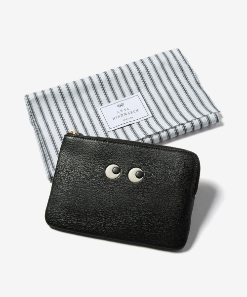 ANYA HINDMARCH GIRLIE STUFF ネイビー ポーチ Logo Girlie Stuff Pouch | Anya Hindmarch US