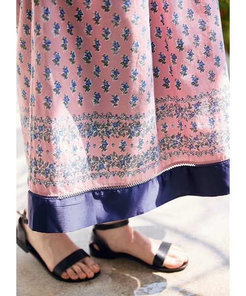 Sunny clouds(サニークラウズ)の「サニークラウズ ピンクのバンダナワンピース〈レディース〉(ワンピース・レディース・ピンク系その他・M/L/LL/MP/3L)」の6枚目の写真