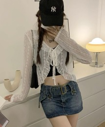 Dormiir（ドルミール）の「【Dormiir】フリルレースカーディガン（カーディガン/ボレロ）」