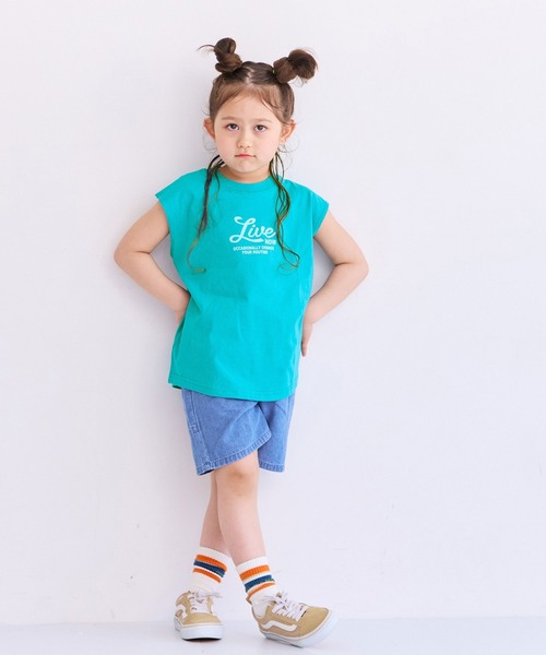 LSP WOW（エルエスピーワオ）の「【LSP WOW!】前後プリントノースリーブTee（Tシャツ/カットソー・キッズ・ブラック系その他/ピンク系その他/ホワイト系その他/ベージュ系その他/ブルー系その他/チャコール/ネイビー/グリーン系その他・80/90/100/110/120/130）」の20枚目の写真