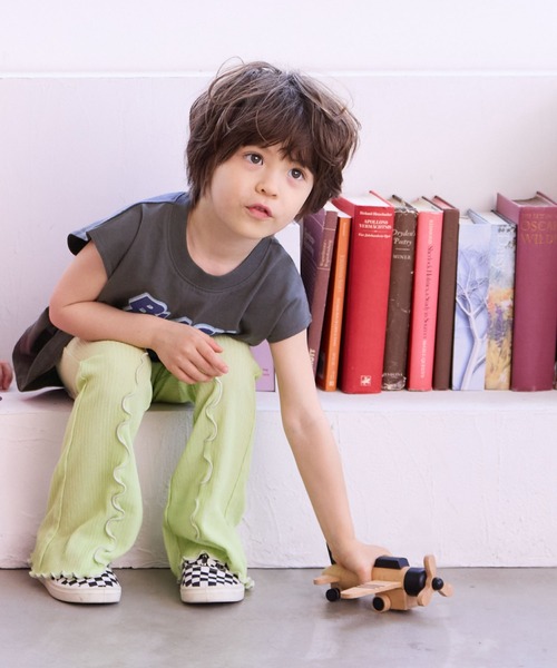 LSP WOW（エルエスピーワオ）の「【LSP WOW!】前後プリントノースリーブTee（Tシャツ/カットソー・キッズ・ブラック系その他/ピンク系その他/ホワイト系その他/ベージュ系その他/ブルー系その他/チャコール/ネイビー/グリーン系その他・80/90/100/110/120/130）」の22枚目の写真