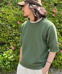 NO NEED（ノーニード）の「半袖ニットワッフルTシャツセット（ニット/セーター）」