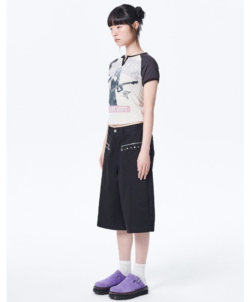runningHIGH(ランニングハイ)の「A'GEM/9 × .kom 『runningHIGH/ランニングハイ』VARSITY LOGO H/S TEE/ヴァーシティロゴ半袖Tシャツ(Tシャツ/カットソー・レディース・ミント/チャコールグレー/グレー・FREE)」の16枚目の写真