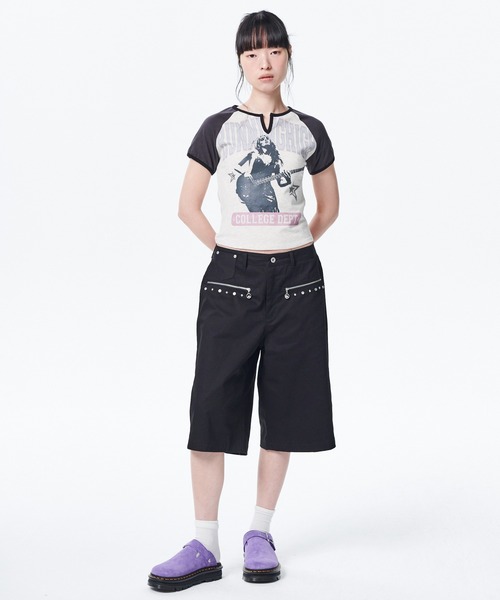 tシャツ 「runningHIGH」VARSITY LOGO H/S TEE レディース A'GEM/9 × .kom 『runningHIGH/ランニングハイ』VARSITY LOGO H
