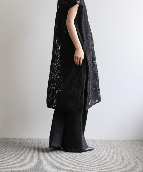 select MOCA Et（セレクトモカエト）の「【Et】Lace Vest One-piece（ワンピース・レディース・ブラック/ベージュ・FREE）」の12枚目の写真