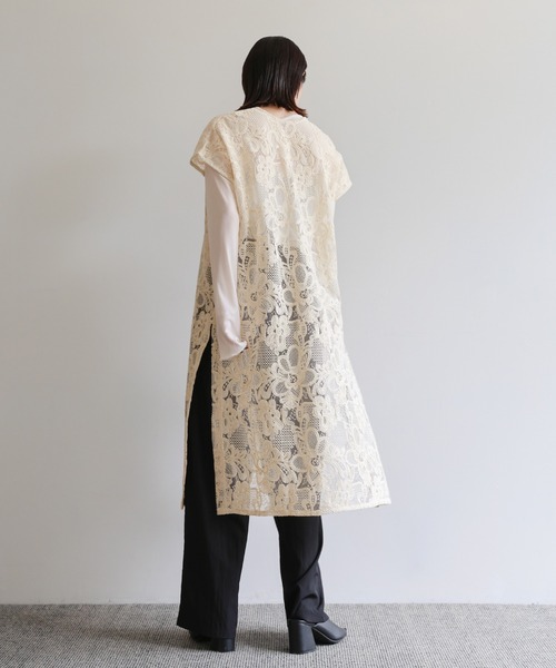 select MOCA Et（セレクトモカエト）の「【Et】Lace Vest One-piece（ワンピース・レディース・ブラック/ベージュ・FREE）」の22枚目の写真