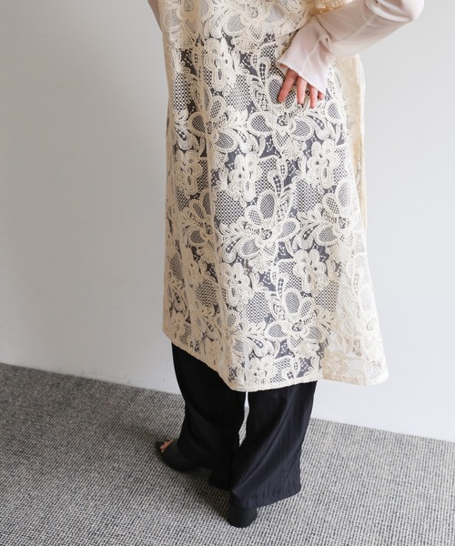 select MOCA Et（セレクトモカエト）の「【Et】Lace Vest One-piece（ワンピース・レディース・ブラック/ベージュ・FREE）」の18枚目の写真