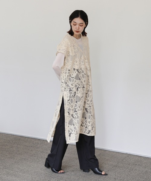 select MOCA Et（セレクトモカエト）の「【Et】Lace Vest One-piece（ワンピース・レディース・ブラック/ベージュ・FREE）」の20枚目の写真