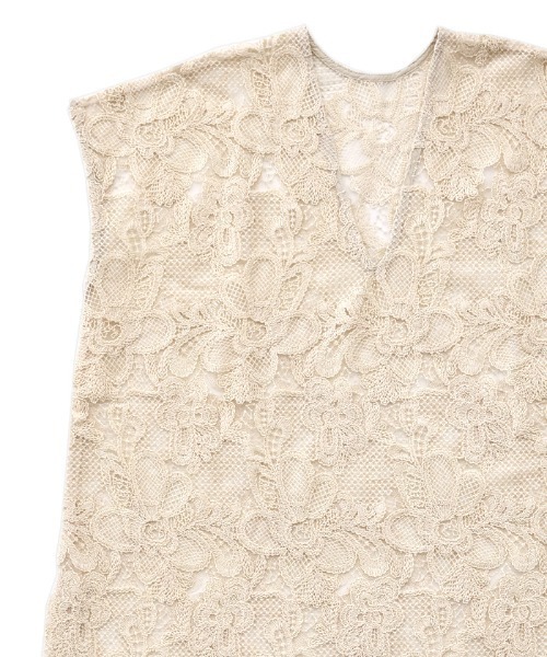 select MOCA Et（セレクトモカエト）の「【Et】Lace Vest One-piece（ワンピース・レディース・ブラック/ベージュ・FREE）」の6枚目の写真