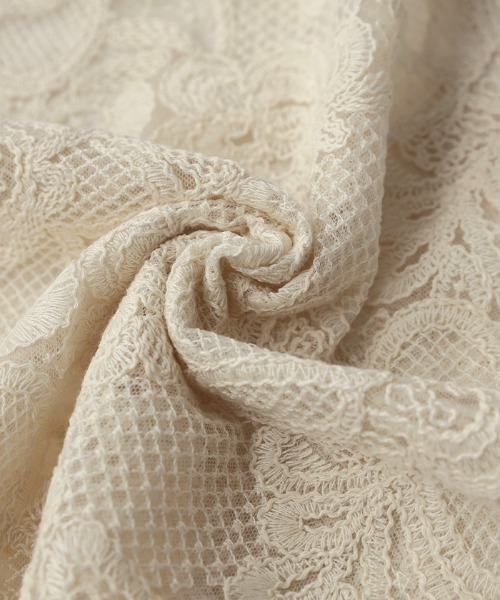 select MOCA Et（セレクトモカエト）の「【Et】Lace Vest One-piece（ワンピース・レディース・ブラック/ベージュ・FREE）」の8枚目の写真