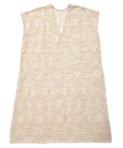 select MOCA Et（セレクトモカエト）の「【Et】Lace Vest One-piece（ワンピース・レディース・ブラック/ベージュ・FREE）」の3枚目の写真