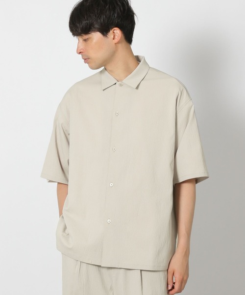 LAKOLE（ラコレ）の「楊柳ジャガードシャツ / 499152（シャツ/ブラウス・メンズ・ブラック/グレイッシュベージュ/ブラウン・LARGE/MEDIUM）」の17枚目の写真