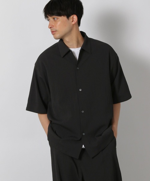 LAKOLE（ラコレ）の「楊柳ジャガードシャツ / 499152（シャツ/ブラウス・メンズ・ブラック/グレイッシュベージュ/ブラウン・LARGE/MEDIUM）」の13枚目の写真