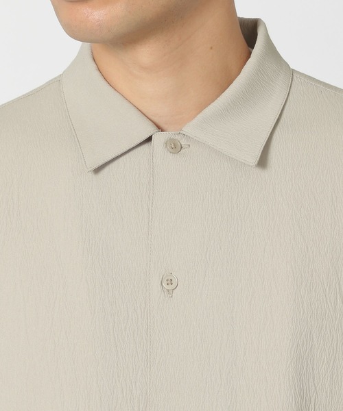 LAKOLE（ラコレ）の「楊柳ジャガードシャツ / 499152（シャツ/ブラウス・メンズ・ブラック/グレイッシュベージュ/ブラウン・LARGE/MEDIUM）」の9枚目の写真