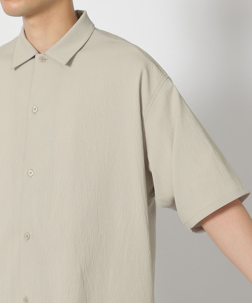 LAKOLE（ラコレ）の「楊柳ジャガードシャツ / 499152（シャツ/ブラウス・メンズ・ブラック/グレイッシュベージュ/ブラウン・LARGE/MEDIUM）」の10枚目の写真