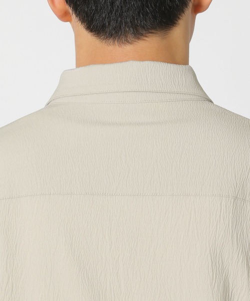 LAKOLE（ラコレ）の「楊柳ジャガードシャツ / 499152（シャツ/ブラウス・メンズ・ブラック/グレイッシュベージュ/ブラウン・LARGE/MEDIUM）」の12枚目の写真