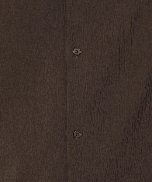 LAKOLE（ラコレ）の「楊柳ジャガードシャツ / 499152（シャツ/ブラウス・メンズ・ブラック/グレイッシュベージュ/ブラウン・LARGE/MEDIUM）」の5枚目の写真