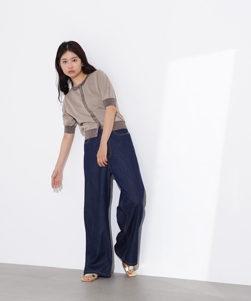 N.（N. Natural Beauty Basic）（エヌエヌナチュラルビューティーベーシック）の「バイカラーラメカーディガン（カーディガン/ボレロ・レディース・ピンク系その他/ベージュ系その他/ブルー系その他・MEDIUM）」の11枚目の写真