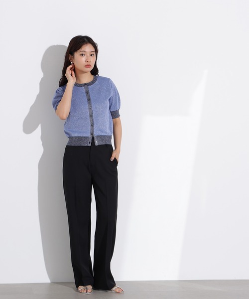 N.（N. Natural Beauty Basic）（エヌエヌナチュラルビューティーベーシック）の「バイカラーラメカーディガン（カーディガン/ボレロ・レディース・ピンク系その他/ベージュ系その他/ブルー系その他・MEDIUM）」の12枚目の写真