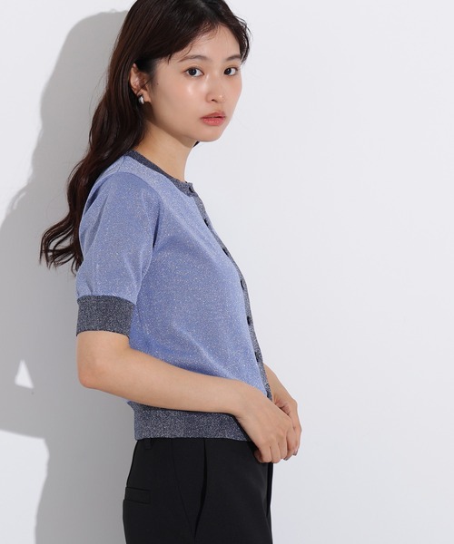 N.（N. Natural Beauty Basic）（エヌエヌナチュラルビューティーベーシック）の「バイカラーラメカーディガン（カーディガン/ボレロ・レディース・ピンク系その他/ベージュ系その他/ブルー系その他・MEDIUM）」の13枚目の写真