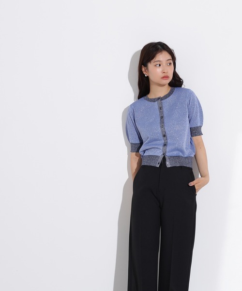 N.（N. Natural Beauty Basic）（エヌエヌナチュラルビューティーベーシック）の「バイカラーラメカーディガン（カーディガン/ボレロ・レディース・ピンク系その他/ベージュ系その他/ブルー系その他・MEDIUM）」の14枚目の写真