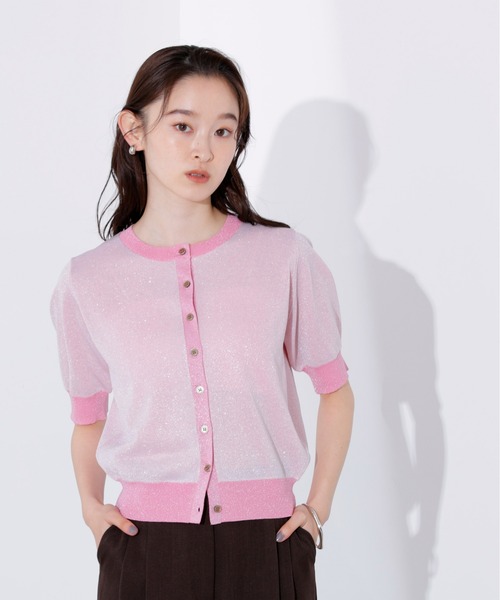 N.（N. Natural Beauty Basic）（エヌエヌナチュラルビューティーベーシック）の「バイカラーラメカーディガン（カーディガン/ボレロ・レディース・ピンク系その他/ベージュ系その他/ブルー系その他・MEDIUM）」の18枚目の写真