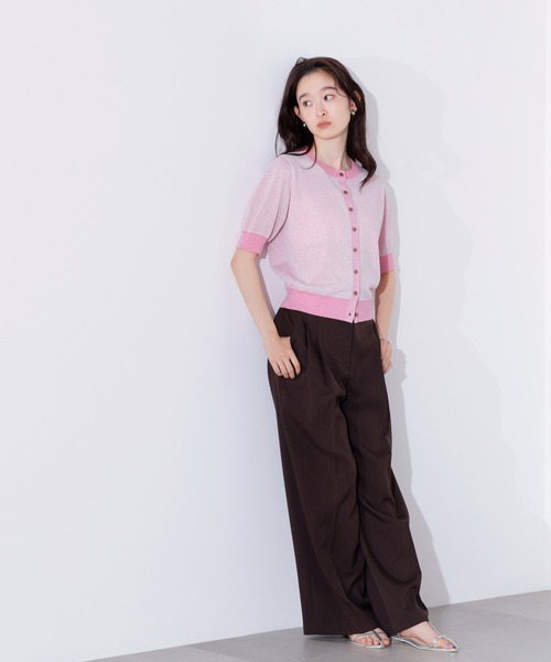 N.（N. Natural Beauty Basic）（エヌエヌナチュラルビューティーベーシック）の「バイカラーラメカーディガン（カーディガン/ボレロ・レディース・ピンク系その他/ベージュ系その他/ブルー系その他・MEDIUM）」の19枚目の写真