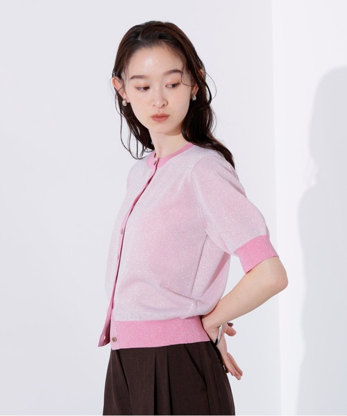 N.（N. Natural Beauty Basic）（エヌエヌナチュラルビューティーベーシック）の「バイカラーラメカーディガン（カーディガン/ボレロ・レディース・ピンク系その他/ベージュ系その他/ブルー系その他・MEDIUM）」の20枚目の写真