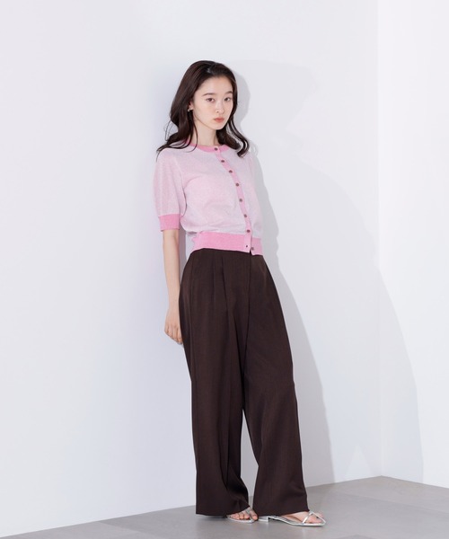 N.（N. Natural Beauty Basic）（エヌエヌナチュラルビューティーベーシック）の「バイカラーラメカーディガン（カーディガン/ボレロ・レディース・ピンク系その他/ベージュ系その他/ブルー系その他・MEDIUM）」の21枚目の写真